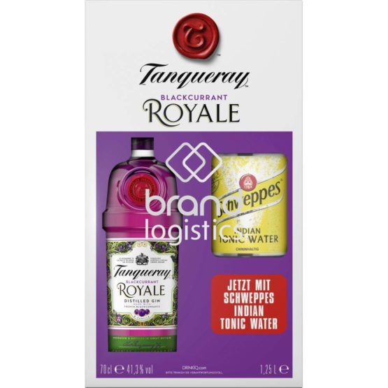 Tanqueray Blackcurrant Royale 0,7 l mit Schweppes Indian Tonic