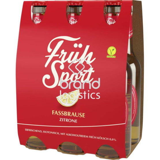 Früh Sport Fassbrause Zitrone 0,0% 6×0,33 l