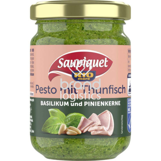 Saupiquet Rio Mare Pesto mit Thunfisch mit Basilikum und Pinienkernen 130 g