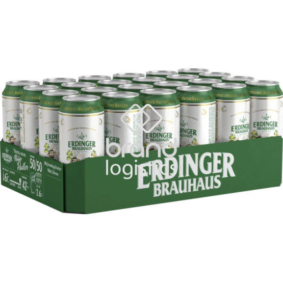 ERDINGER Brauhaus NaturRadler Dose Tray 24×0,5 l