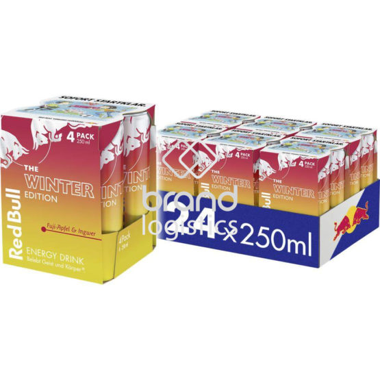 Red Bull Winter Edition Fuji-Apfel & Ingwer 2025 Tray 6x4x250 ml DPG E-Commerce