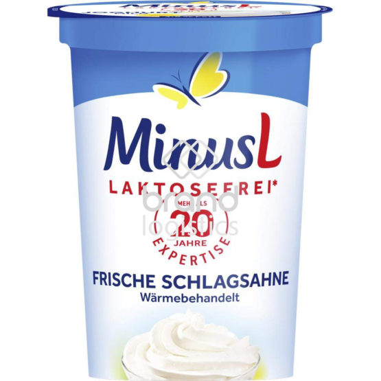 MinusL Frische Schlagsahne 33 % Fett 200 g