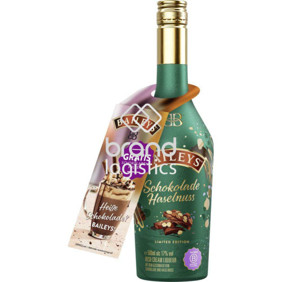Baileys Chocolate Hazelnut 17 % vol. 0,5 l mit Heißeschokoladenpulver