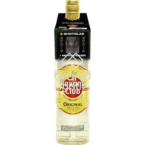Havana Club 3 Jahre 37,5% 0,7 l + Shotglas – Winterpromotion 2025