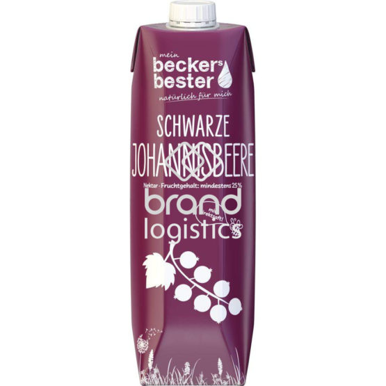 beckers bester Schwarzer Johannisbeer Nektar aus Direktsaft 1,0 l