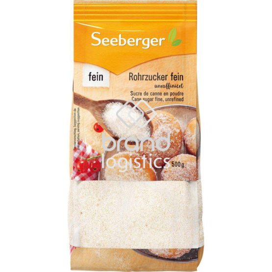 Seeberger Rohrzucker fein unraffiniert 500 g