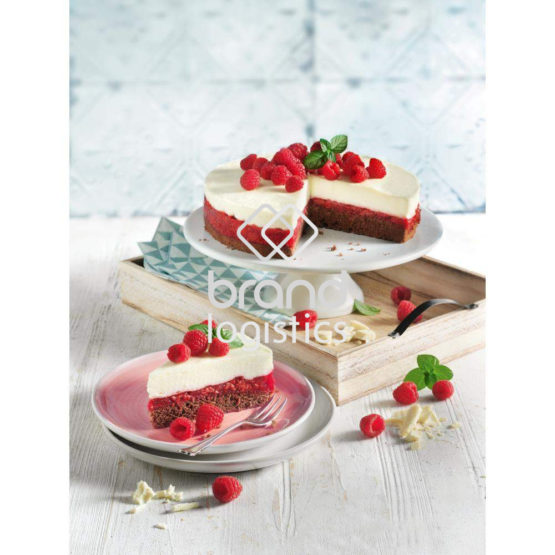 Weiße Schoko-Mascarpone-Torte mit Himbeeren