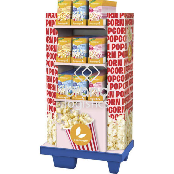 Seeberger Mikrowellen-Popcorn Display 3-fach 216x90g
