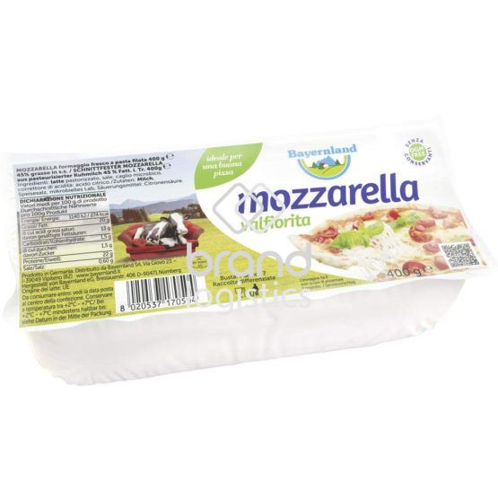 Bayernland Mozzarella Valfiorita 45% 400 g