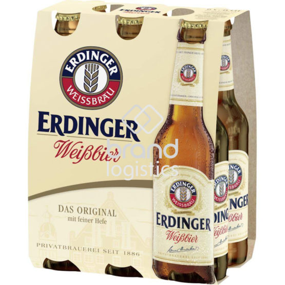 ERDINGER Weißbier mit feiner Hefe Sixpack 6×0,33 l