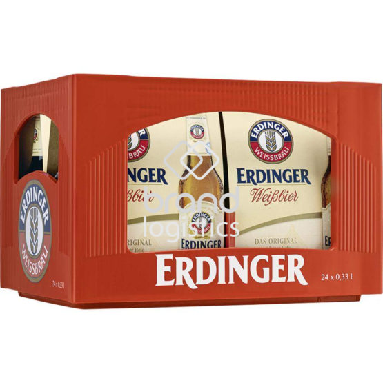 ERDINGER Weißbier mit feiner Hefe Pinolenkasten Sixpack 4x6x0,33 l