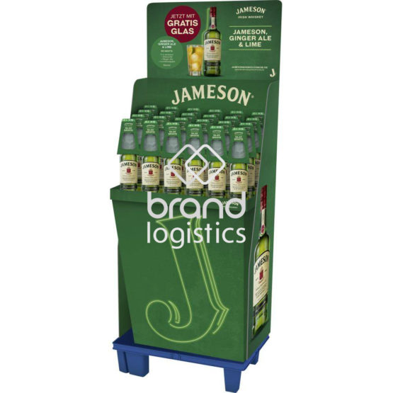 Jameson Irish Whiskey 40% 0,7 l + Gratis Glas Frühjahrs Promotion 2025 24er Display