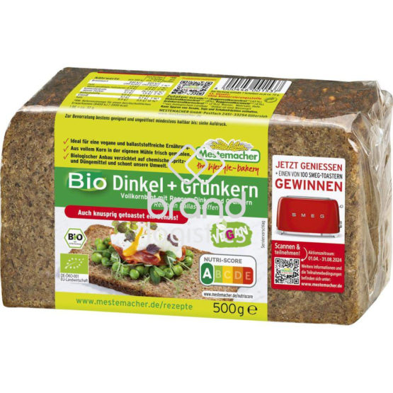 Mestemacher BIO Dinkel+Grünkern 500 g