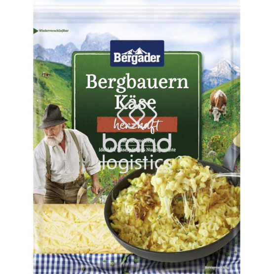 Bergader Bergbauern Käse herzhaft Reibekäse 150 g