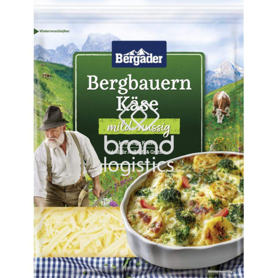 Bergader Bergbauern Käse mild-nussig Reibekäse 150 g