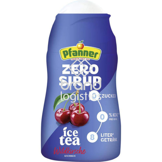 Pfanner Eistee Wildkirsche Zero Sirup 1:140