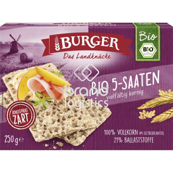 Burger Bio-Knäcke 5-Saaten 250 g