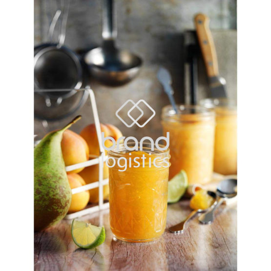 Aprikosen-Birnen-Fruchtaufstrich mit Limette