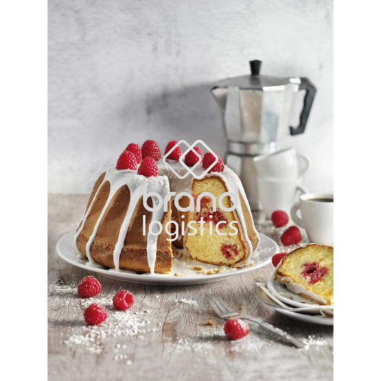 Kokos-Himbeer-Gugelhupf