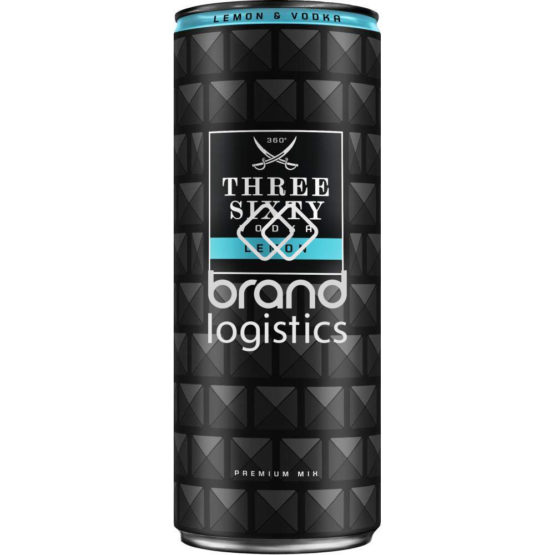 Three Sixty Vodka & Lemon 10% vol. 0,33 l