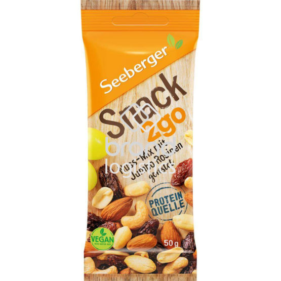 Seeberger Snack 2go Nuss-Mix mit Jumbo Rosinen 50 g