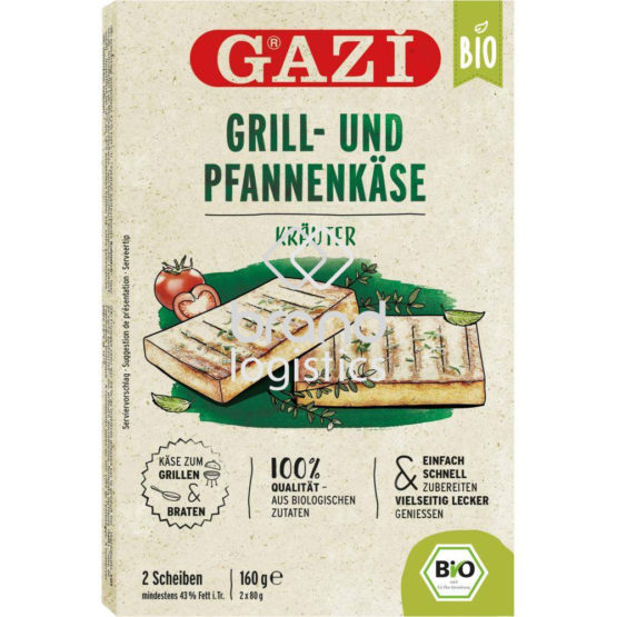 GAZi Bio Grill- und Pfannenkäse Kräuter 2×80 g