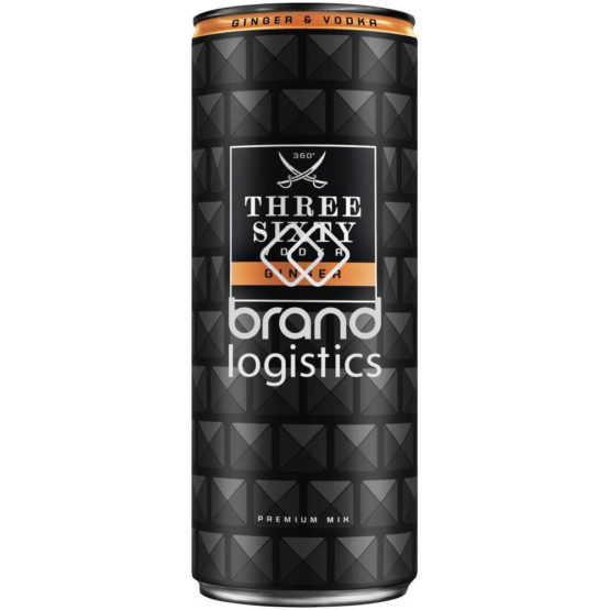 Three Sixty Vodka & Ginger 10% vol. 0,33 l