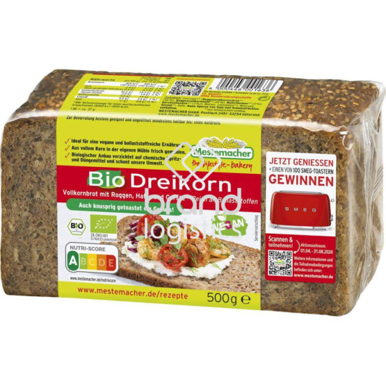 Mestemacher Bio Dreikornbrot 500 g