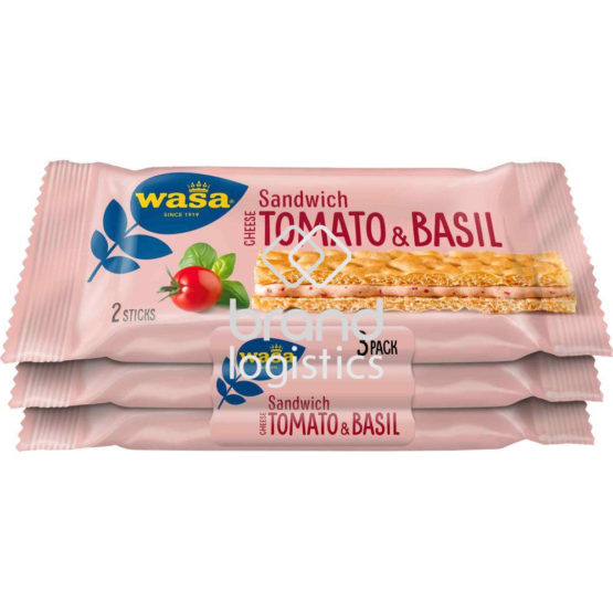 Wasa Sandwich Cheese, Tomato & Basil 3×40 g