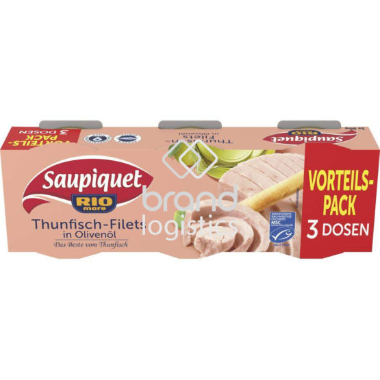 Saupiquet Rio Mare Thunfisch-Filets in Olivenöl 3×80 g