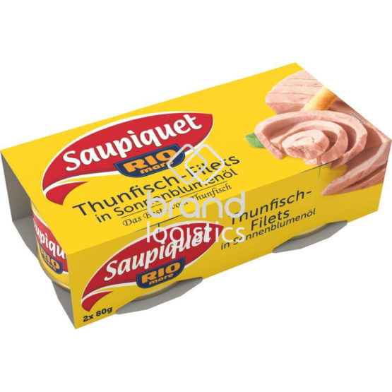 Saupiquet Rio Mare Thunfisch-Filets in Sonnenblumenöl 2×80 g