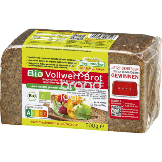 Mestemacher Bio Vollwert-Brot 500 g