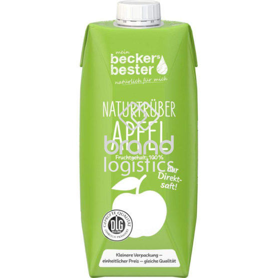 beckers bester Apfelsaft naturtrüb 100% Direktsaft 0,75 l
