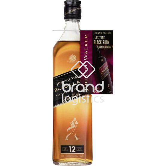 Johnnie Walker Black Label 12Y 40 % Vol. 0,7 l mit Ruby tip-on