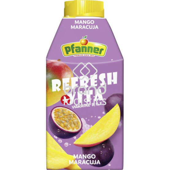 Pfanner Refresh+Vita Mango-Maracuja Getränk 10% 0,5 l