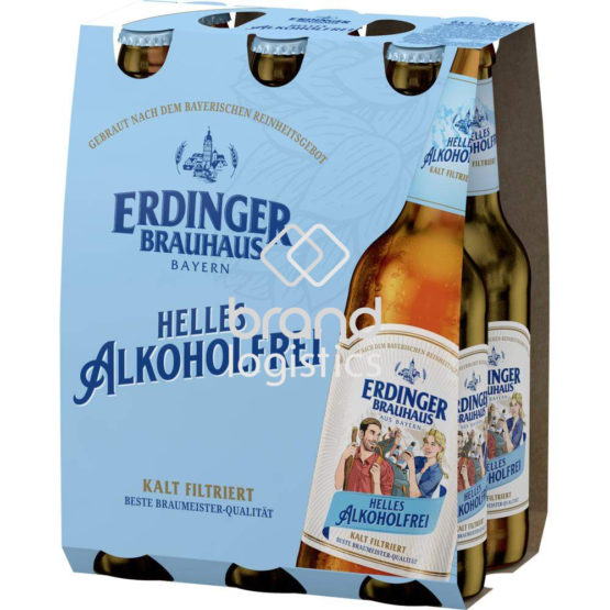 ERDINGER BRAUHAUS Helles Alkoholfrei Sixpack 6×0,33 l