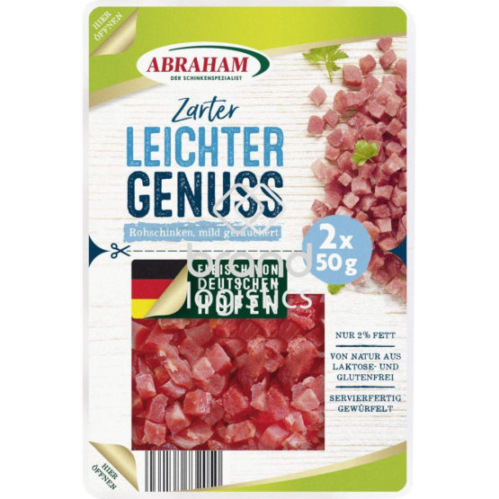 Abraham Leichter Genuss Schinken Würfel 2×50 g