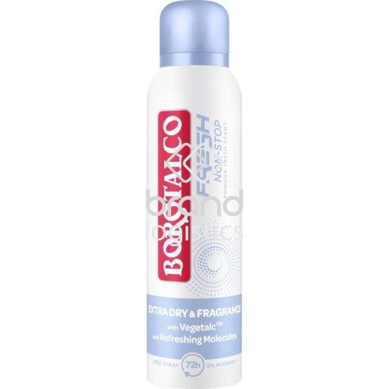 Borotalco Fresh Non-Stop Powder Fresh Deodorant Spray 150 ml
