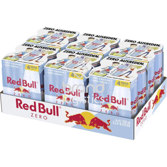 Red Bull Energy Drink Zero 4-PACK Tray 6x4x250 ml DPG