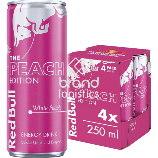 Red Bull Energy Drink Peach Edition White Peach 4-PACK 4×250 ml DPG E-Commerce