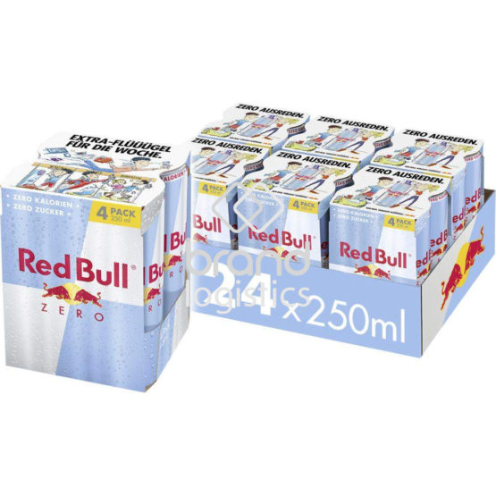 Red Bull Energy Drink Zero 4-PACK Tray 6x4x250 ml DPG E-Commerce