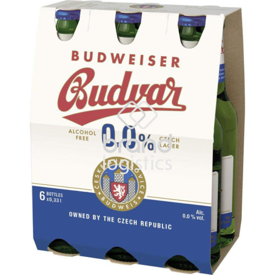 Budweiser Budvar 0.0 % alkoholfreies Lager 4x6x0,33 l 6-Pack