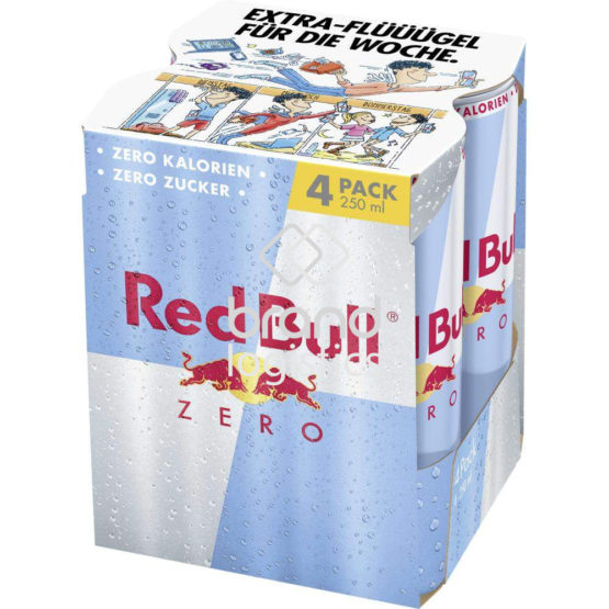 Red Bull Energy Drink Zero, 4 x 250ml EINWEG