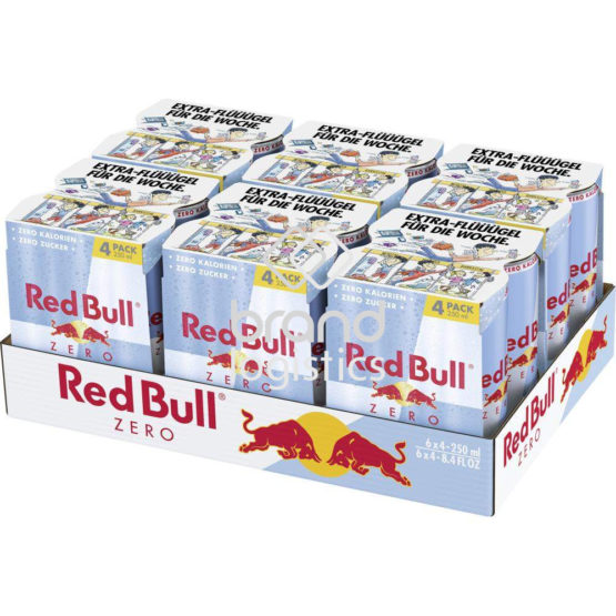Red Bull Energy Drink Zero, 6 x 4 x 250ml EINWEG