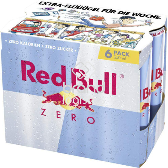 Red Bull Energy Drink Zero, 6 x 250ml EINWEG