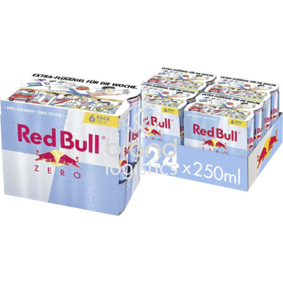Red Bull Energy Drink Zero, 4 x 6 x 250ml EINWEG E-Commerce