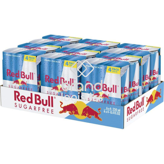 Red Bull Energy Drink Sugarfree, 6 x 4 x 250ml EINWEG