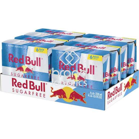 Red Bull Energy Drink Sugarfree, 4 x 6 x 250ml EINWEG