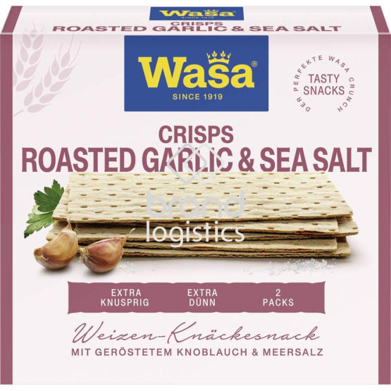 Wasa Tasty Snacks Crisps Roasted Garlic & Sea Salt 190 g