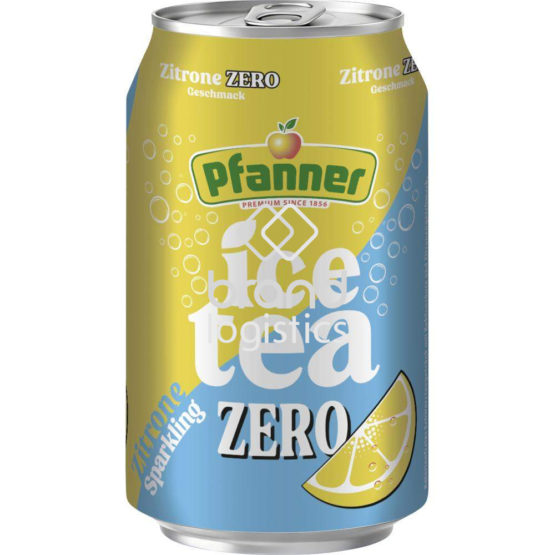 Pfanner Eistee Lemon zero sparkling 0,33 l